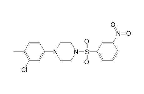 1-(3-Chloranyl-4-methyl-phenyl)-4-(3-nitrophenyl)sulfonyl-piperazine