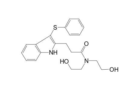 1H-indole-2-propanamide, N,N-bis(2-hydroxyethyl)-3-(phenylthio)-