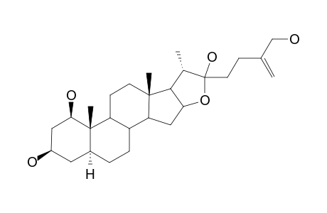 5-ALPHA-FUROST-25(27)-ENE-1-BETA,3-BETA,22-XI,26-TETROL;05-ALPHA-SIROST-25(27)-ENE-1-BETA,3-BETA-DIOL