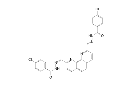 4-Chloro-N'-[(Z)-(9-((Z)-[(4-chlorobenzoyl)hydrazono]methyl)[1,10]phenanthrolin-2-yl)methylidene]benzohydrazide