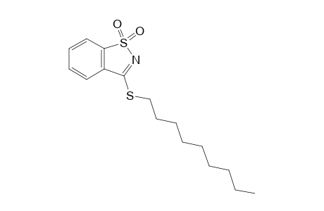 3-(nonylthio)-1,2-benzisothiazole, 1,1-dioxide
