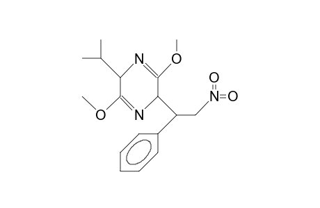 5-Isopropyl-3,6-dimethoxy-2-(2-nitro-1-phenyl-ethyl)-2,5-dihydro-pyrazine