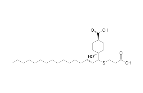 [4(R)-[1.alpha.,4.beta.,4(Z)]]-4-Hydroxy-4-[1-[(2-carboxyethyl)thio]-2-hexadecenyl]cyclohexanecarboxylic Acid