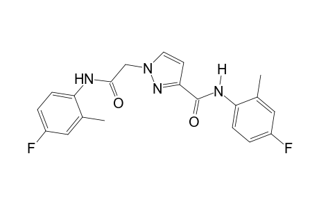 1H-pyrazole-1-acetamide, N-(4-fluoro-2-methylphenyl)-3-[[(4-fluoro-2-methylphenyl)amino]carbonyl]-