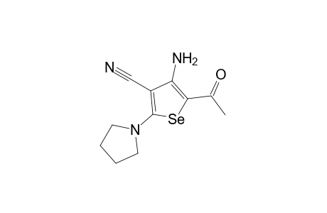 5-Acetyl-4-amino-2-(1-pyrrolidinyl)-3-selenophenecarbonitrile