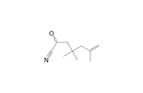 2-keto-4,4,6-trimethyl-hept-6-enenitrile