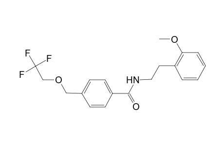 N-[2-(2-methoxyphenyl)ethyl]-4-[(2,2,2-trifluoroethoxy)methyl]benzamide