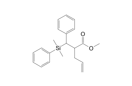 Methyl (2RS,3SR)-2-allyl-3-dimethyl(phenyl)silyl-3-phenylpropanoate