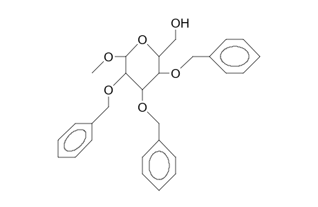 .beta.-d-Glucopyranoside, methyl 2,3,4-tris-O-(phenylmethyl)-