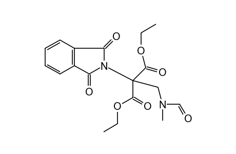 1,3-dioxo-alpha-[(N-methylformamido)methyl]-2-isoindolinemalonic acid, diethyl ester