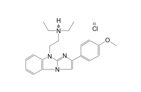 N,N-diethyl-2-[2-(4-methoxyphenyl)-9H-imidazo[1,2-a]benzimidazol-9-yl]ethanaminium chloride