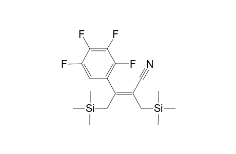 (Z)-3-(2,3,4,5-tetrafluorophenyl)-4-(trimethylsilyl)-2-((trimethylsilyl)methyl)but-2-enenitrile