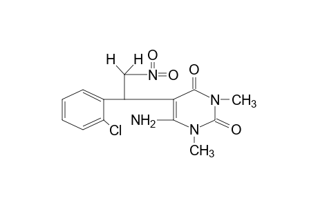 6-amino-5-[o-chloro-alpha-(nitromethyl)benzyl]-1,3-dimethyluracil