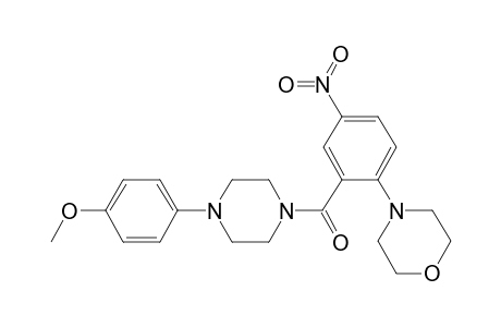 [4-(4-methoxyphenyl)-1-piperazinyl]-[2-(4-morpholinyl)-5-nitrophenyl]methanone