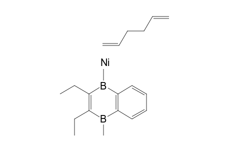 (2,3-Diethyl-1,4-dimethyl-1,4-dihydro-1,4-diboranaphthalin)(1,5-hexadien)nickel