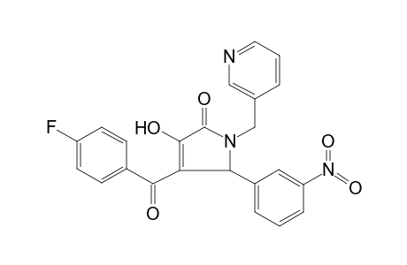 4-(4-Fluoro-benzoyl)-3-hydroxy-5-(3-nitro-phenyl)-1-pyridin-3-ylmethyl-1,5-dihydro-pyrrol-2-one