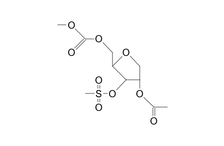 2-O-Acetyl-1,4-anhydro-3-O-mesyl-5-O-methoxycarbonyl-D-xylitol