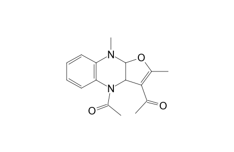 1-(4-acetyl-2,9-dimethyl-3a,9a-dihydrofuro[3,2-b]quinoxalin-3-yl)ethanone