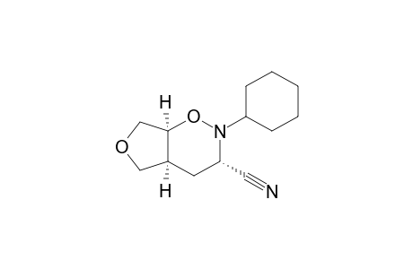 2H-Furo[3,4-e]-1,2-oxazine-3-carbonitrile, 2-cyclohexylhexahydro-, (3.alpha.,4a.alpha.,7a.alpha.)-