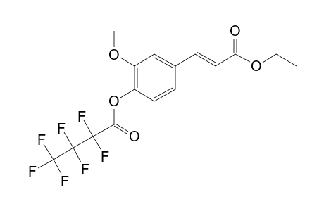 Ethyl 4-hydroxy-3-methoxycinnamate, heptafluorobutyrate