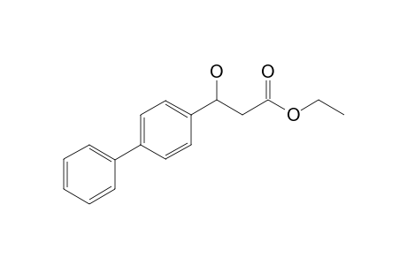 Ethyl 3-hydroxy-3-(4-phenylphenyl)-propionate