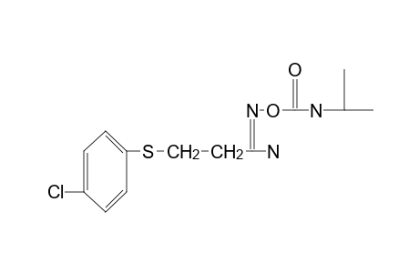 3-[(p-chlorophenyl)thio]-O-(isopropylcarbamoyl)propionamidoxime