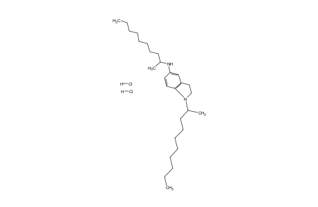 1-(1-methylnonyl)-5-[(1-methylnonyl)amino]indoline, dihydrochloride