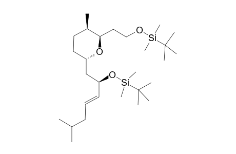 (2R,3R,6S)-2-[2-(Tert-butyl-dimethyl-silanyloxy)-ethyl]-6-[(E)-(R)-2-(tert-butyl-dimethyl-silanyloxy)-6-methyl-hept-3-enyl]-3-methyl-tetrahydro-pyran