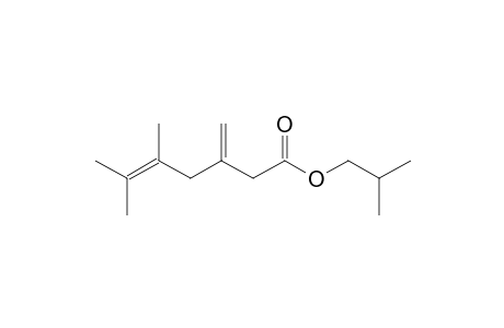 2-Methylpropyl 5,6-dimethyl-3-methylidene-hept-5-enoate