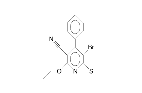 5-BROM-2-ETHOXY-6-METHYLTHIO-4-PHENYL-NICOTINONITRIL