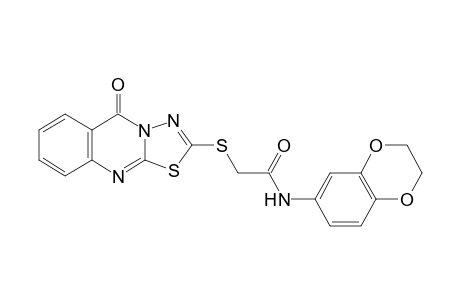 N-(2,3-dihydro-1,4-benzodioxin-6-yl)-2-[(5-oxo-5H-[1,3,4]thiadiazolo[2,3-b]quinazolin-2-yl)sulfanyl]acetamide