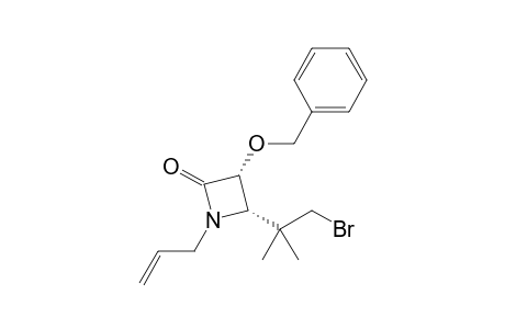 CIS-1-ALLYL-3-BENZYLOXY-4-[(2-BROMO-1,1-DIMETHYL)-ETHYL]-AZETIDIN-2-ONE