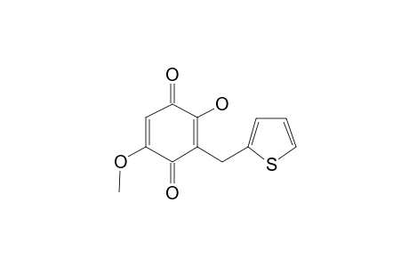 2-Hydroxy-3-(thiophen-2-yl)methyl-5-methoxy-1,4-benzoquinone