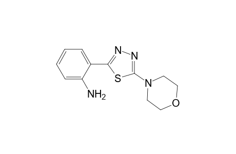 2-[5-(4-Morpholinyl)-1,3,4-thiadiazol-2-yl]aniline