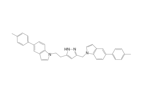 5-p-Tolyl-1-((5-(2-(5-p-tolyl-1H-indol-1-yl)ethyl)-1H-pyrazol-3-yl)methyl)-1H-indole