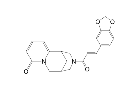 Pyrido[3,4,5-a,b]quinolizin-6-one, 1,2,3,3a,4,6,9b,10-octahydro-2-[3-(3,4-methylenedioxyphenyl)-1-oxo-2-propenyl]-