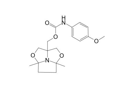 Carbamic acid, (4-methoxyphenyl)-, [tetrahydro-4a,6a-dimethyl-2H-1,4-dioxa-6b-azacyclopenta[cd]pentalen-2(3H)-yl]methyl ester