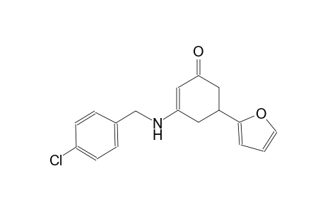 3-[(4-chlorobenzyl)amino]-5-(2-furyl)-2-cyclohexen-1-one