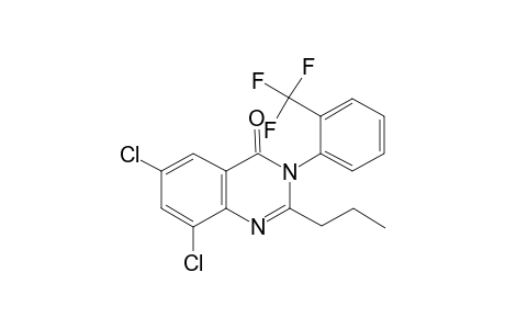 6,8-bis(chloranyl)-2-propyl-3-[2-(trifluoromethyl)phenyl]quinazolin-4-one