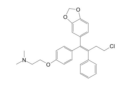 (E / Z)-1-{4'-[2''-(N,N-dimethylethylamino)ethoxy]phenyl}-1-(3''',4'''-dihydroxyphenyl)-2-phenyl-4-chlorobut-1-ene