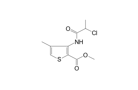 3-(2-Chloropropanoylamino)-4-methyl-thiophene-2-carboxylic acid methyl ester
