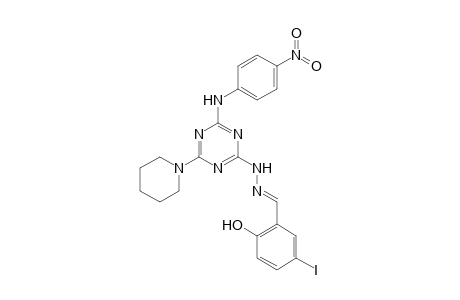 2-[(5-Iodosalicylidene)hydrazino]-4-(4-nitroanilino)-6-piperidino-1,3,5-triazine