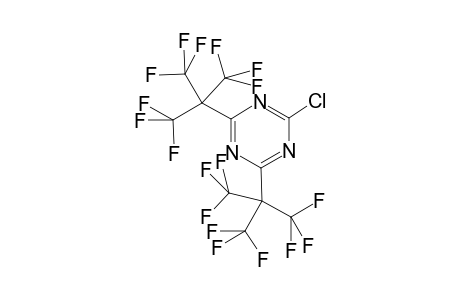 2-Chloro-4,6-bis[2,2,2-trifluoro-1,1-bis(trifluoromethyl)ethyl]-1,3,5-triazine
