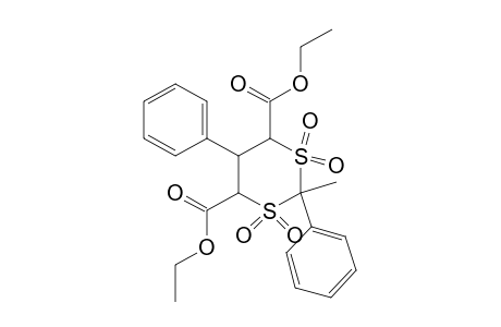 2,5-diphenyl-2-methyl-m-dithiane-4,6-dicarboxylic acid, diethyl ester, 1,1,3,3-tetraoxide