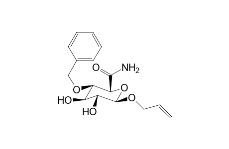 Allyl 4-o-benzyl-.beta.,D-glucofuranosiduronamide