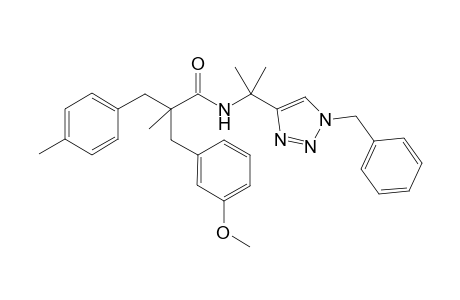 N-(2-[1-Benzyl-1H-1,2,3-triazol-4-yl]propan-2-yl)-2-(4-fluorobenzyl)-2-methyl-3-(p-tolyl)propanamid