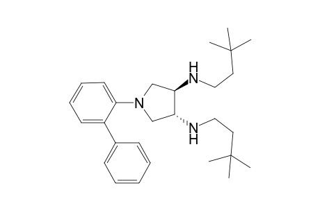 (3R,4R)-3,4-Bis(3,3-dimethylbutylamino)-1-[1,1'-biphenyl-2-yl]pyrrolidine