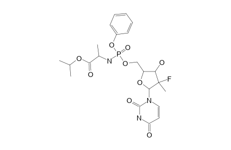 PSI_7976;(S)-2-{(R)-[(2-R,3-R,4-R,5-R)-5-(2,4-DIOXO-3,4-DIHYDRO-2-H-PYRIMIDIN-1-YL)-4-FLUORO-3-HYDROXY-4-METHYL