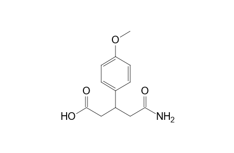 3-(p-methoxyphenyl)glutaramic acid