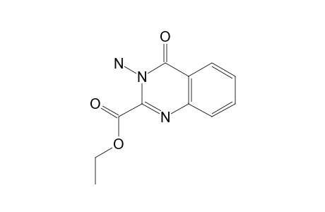 3-amino-3,4-dihydro-4-oxo-2-quinazolinecarboxylic acid, ethyl ester